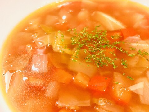 ケチャップ使用♡野菜が摂れるスープ